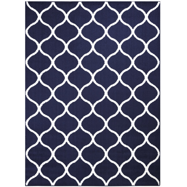 Hershman Navy Indoor Area Rug by Charlton Home