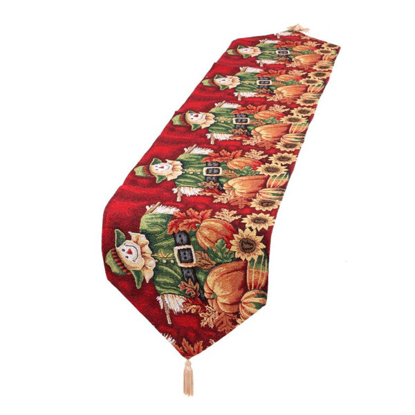 Fall Harvest Scarecrow Table Runner by Violet Linen