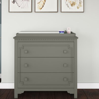 Mistana Veendam 3 Drawer Changing Dresser Color Graphite Gray