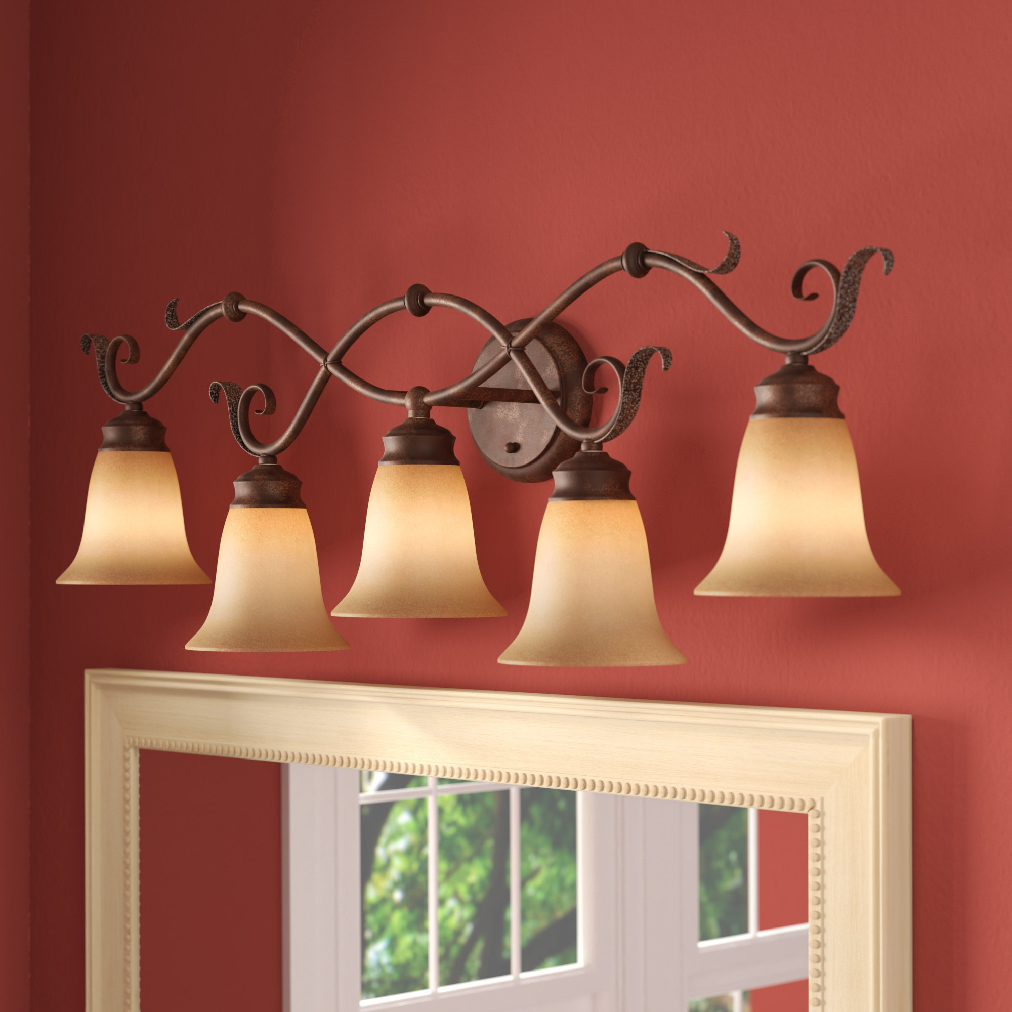 Fleur De Lis Living Kimberly 5 Light Dimmable Vanity Kimberly 5 Light Dimmable Vanity