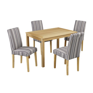 Essgruppe Oakridge mit 4 Stühlen von All Home