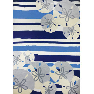 Dalvey Sand Dollar Beige/Blue Indoor/Outdoor Area Rug Breakwater Bay Fashion and beautiful backpack