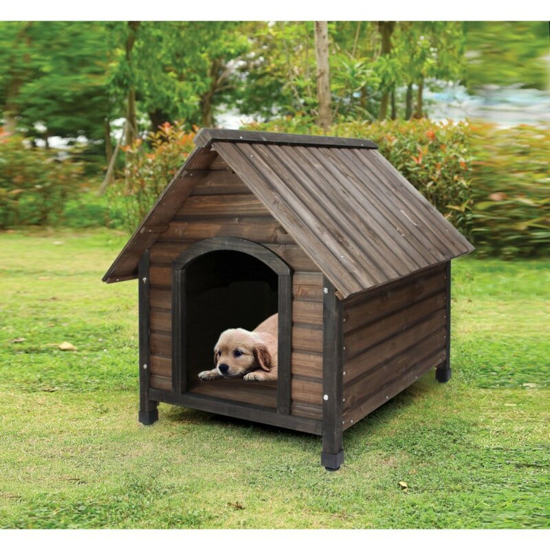 Tucker Murphy Pet Bohn Hut Shaped Wooden Pet Dog House | Wayfair