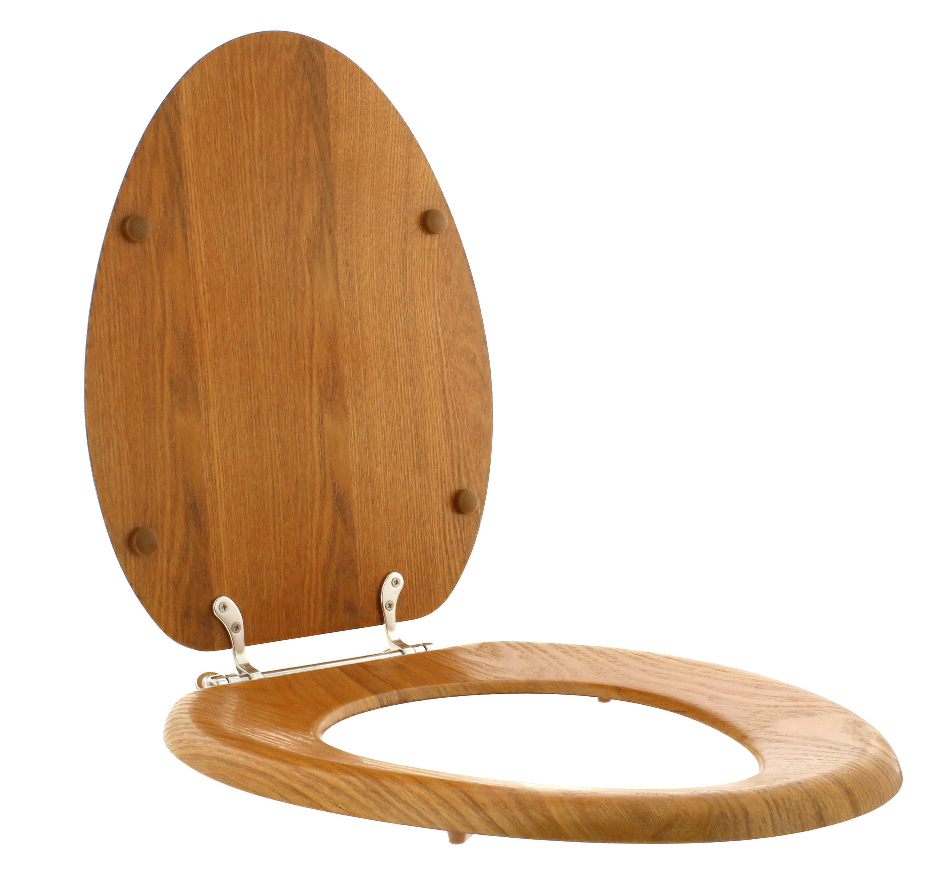 Toilet Seat Elongated by Aqua Plumb Durable Color Matched Hinges White All Hardware Included Fits all Manufacturers/’ Elongated Toilet Bowls. Durable Coated Premium Paint