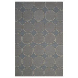 Wool Hand-Tufted Blue/Beige Area Rug