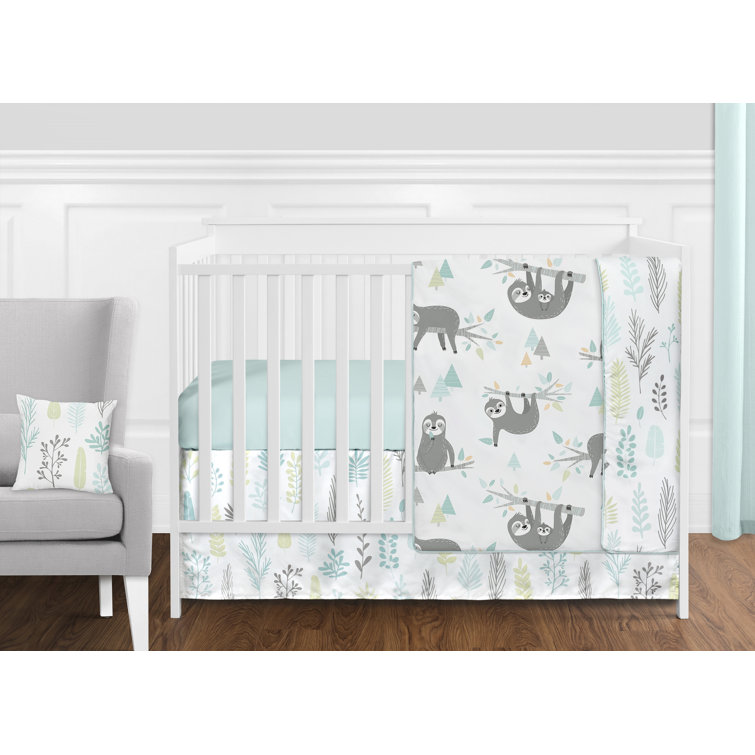 cot bedding grey