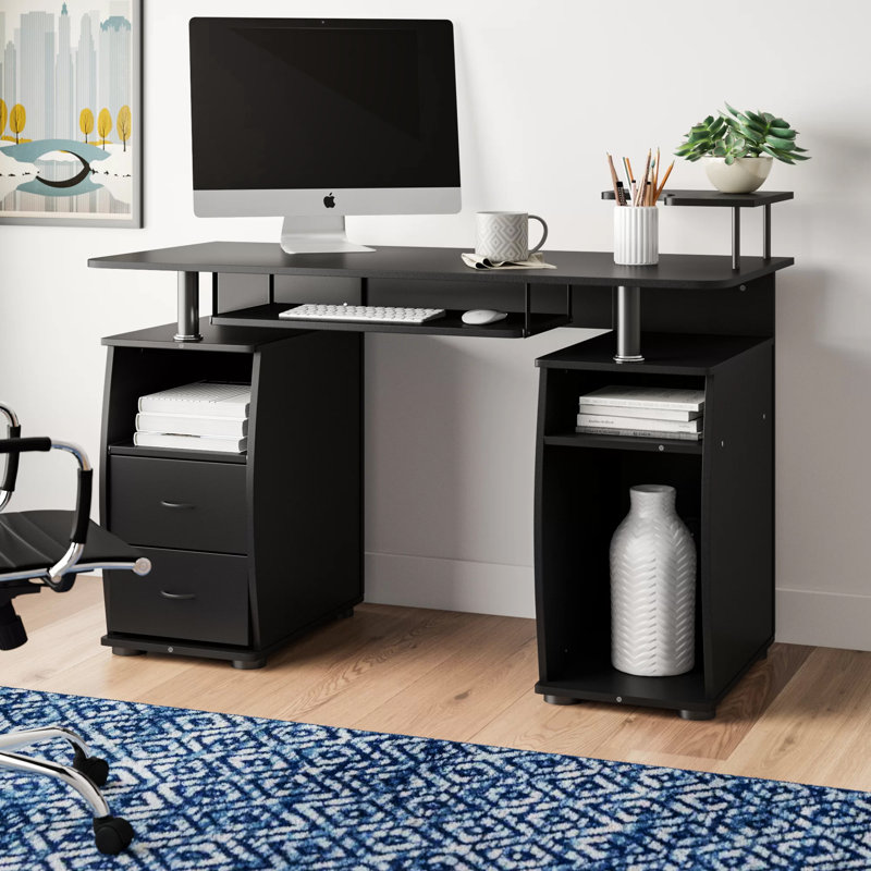 computer desk in black