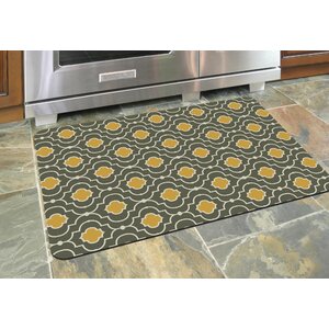 Swofford Gold/Brown Kitchen Mat