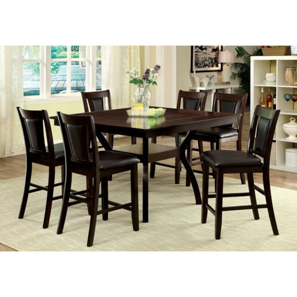 Nevaeh 7 Piece Counter Height Solid Wood Dining Table By Red Barrel Studio Looking for