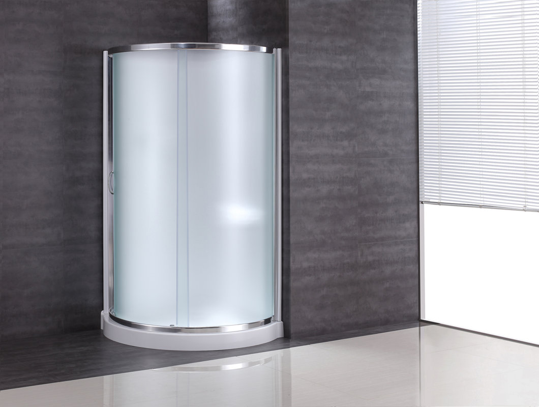 Ove Decors Breeze Neo Angle Frosted Glass Kit with Walls & Reviews