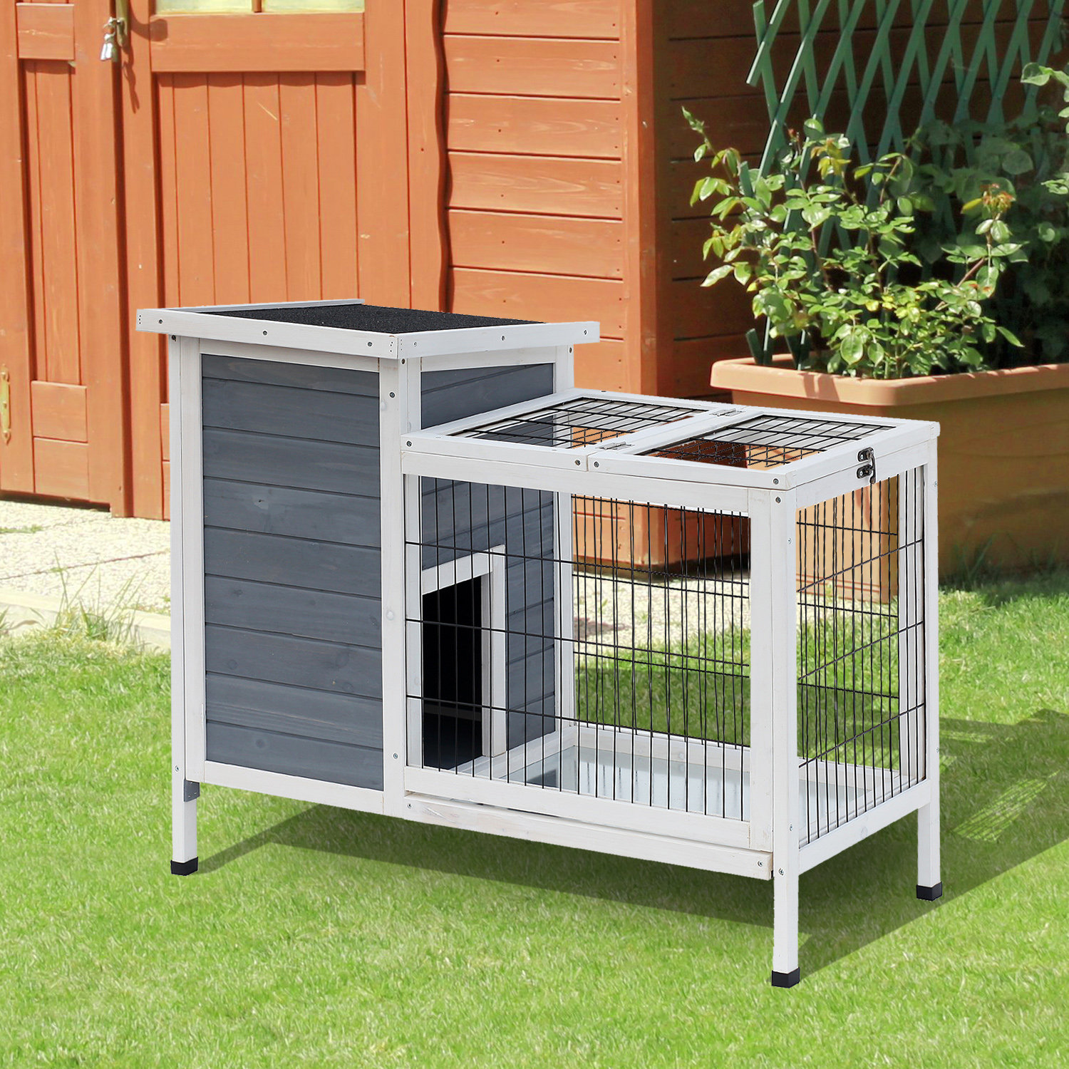 418" GALVANIZED SIDE URINE GUARD RABBIT HUTCH FERRET CAGE