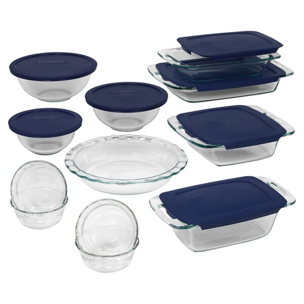 Easy Grab 19 Piece Bakeware Set by Pyrex