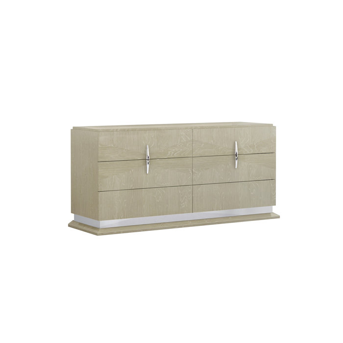 Orren Ellis Eberle 6 Drawer Double Dresser Wayfair