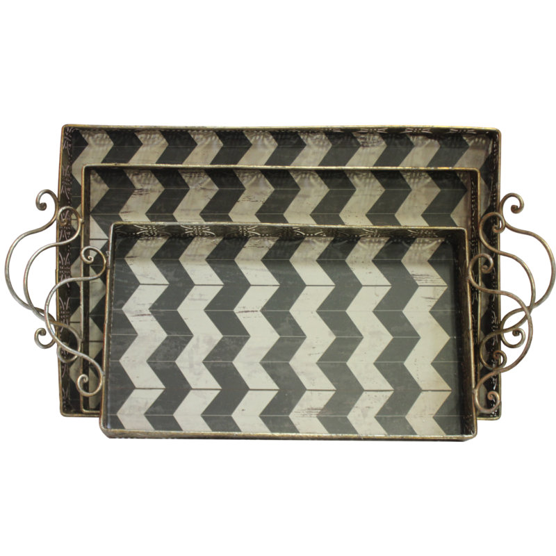 square serving tray for ottoman