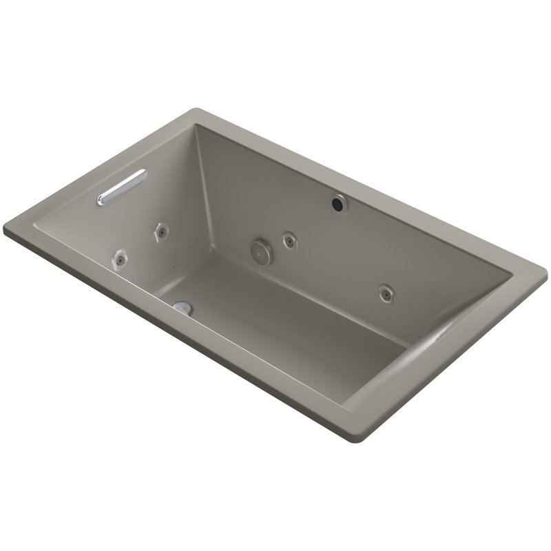 Kohler Underscore 60" x 36" Air / Whirlpool Bathtub | Wayfair