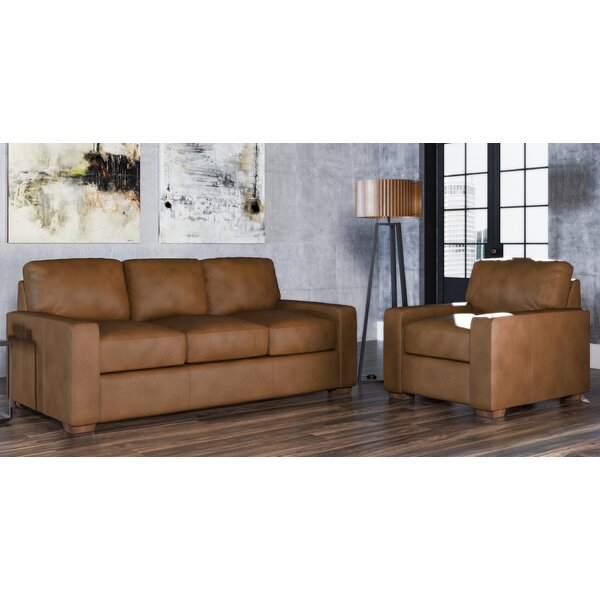 Blanca 2 Piece Leather Living Room Set By Westland And Birch