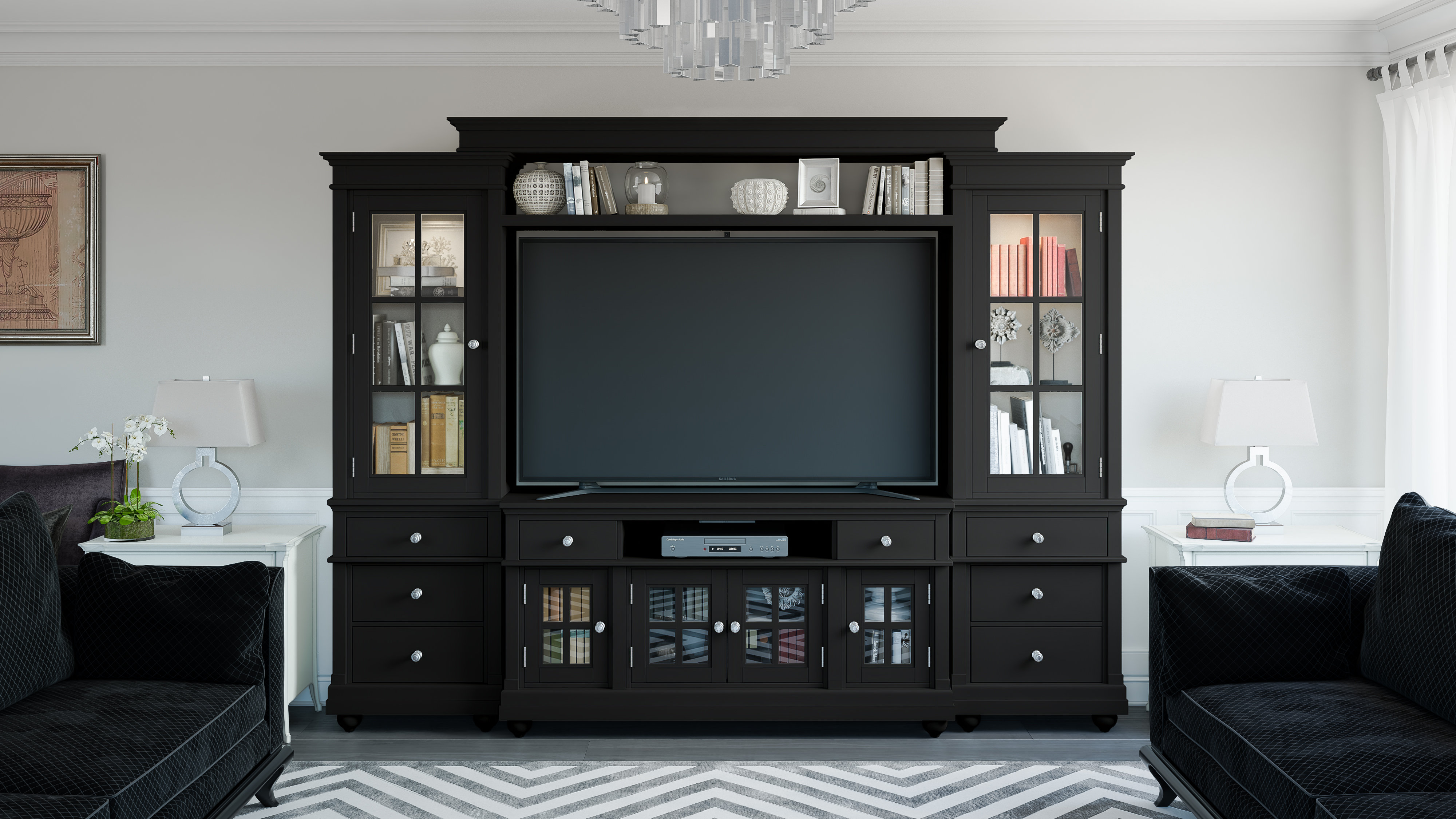 Schmitz Entertainment Center For Tvs Up To 62 Inches