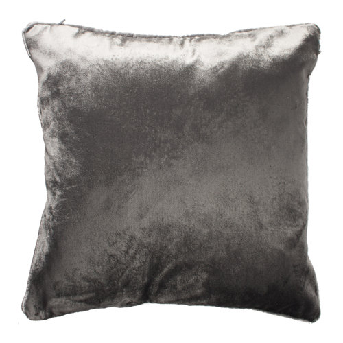 Swan Cushion with Filling Canora Grey Colour: Charcoal Grey, Size: 50cm x 30cm