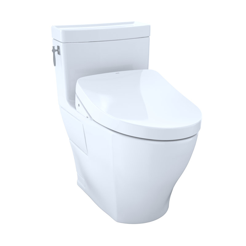 Toto 1 28 Gpf Water Efficient Elongated Two Piece Toilet High Efficiency Flush Seat Included Wayfair
