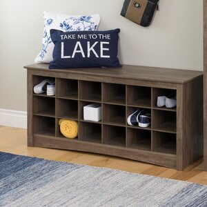 Manzanola Shoe Cubbie Bench in Drifted Gray