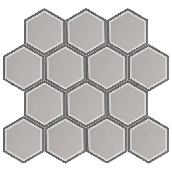 Ciment 7.88 x 9 Cement Field Tile in Gray by EliteTile
