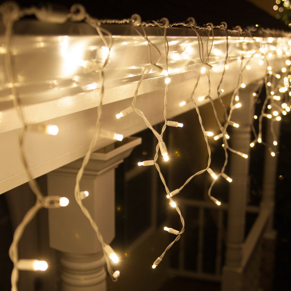 70 Light Christmas LED Icicle Lights by Wintergreen Lighting