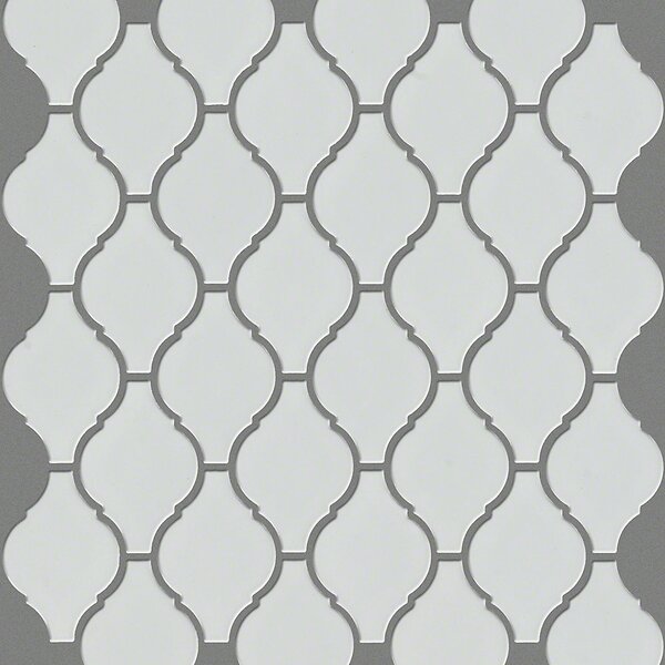 Sophisticated 2.8 x 2.8 Porcelain Mosaic Tile in White by Shaw Floors