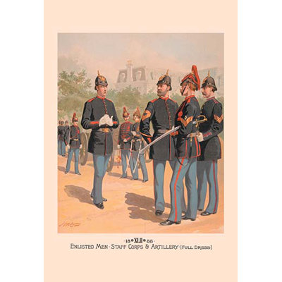 Buyenlarge Enlisted Men Staff And Artillery Full Dress By H A Ogden Painting Print Wayfair
