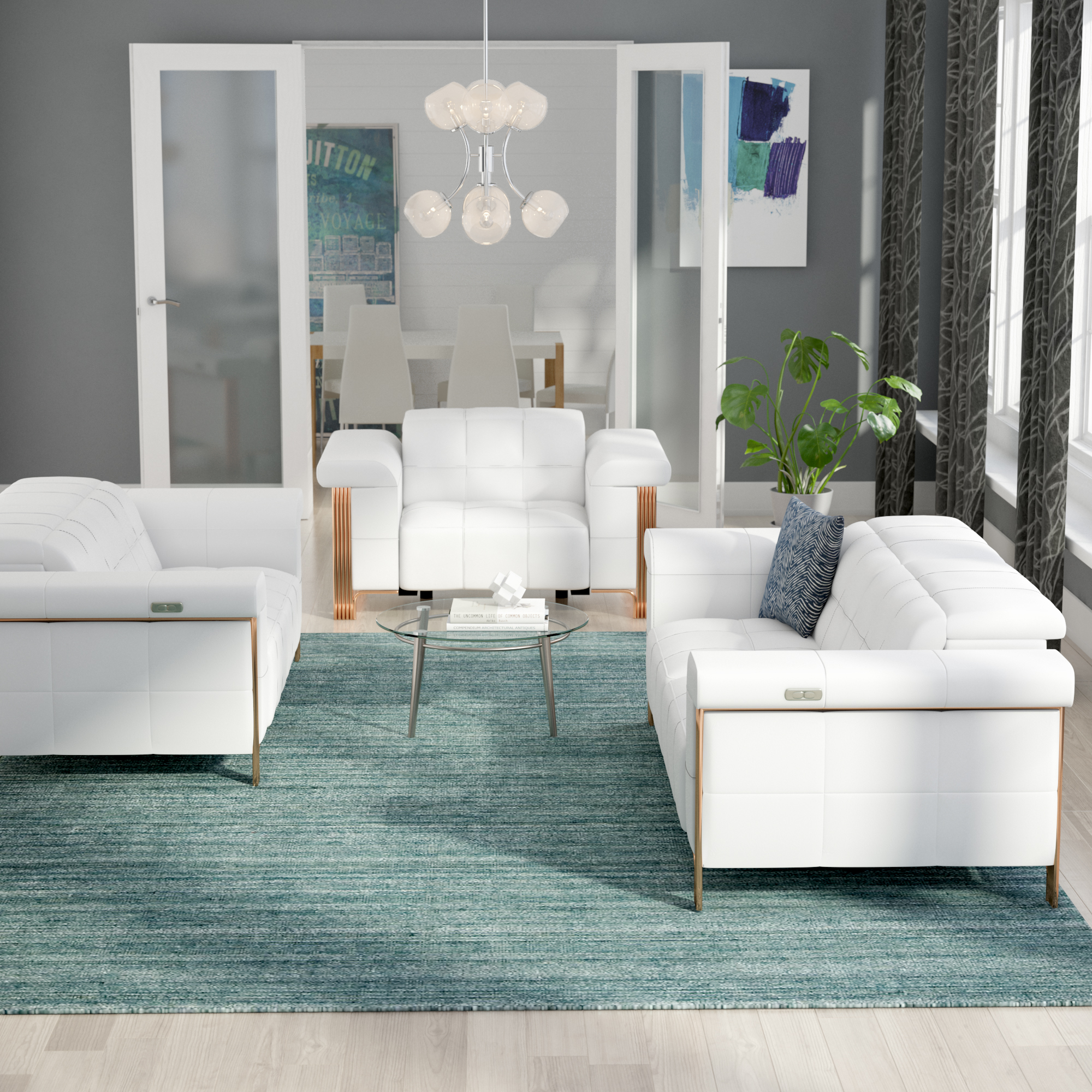 Simple Modern Living Room Furniture Set 