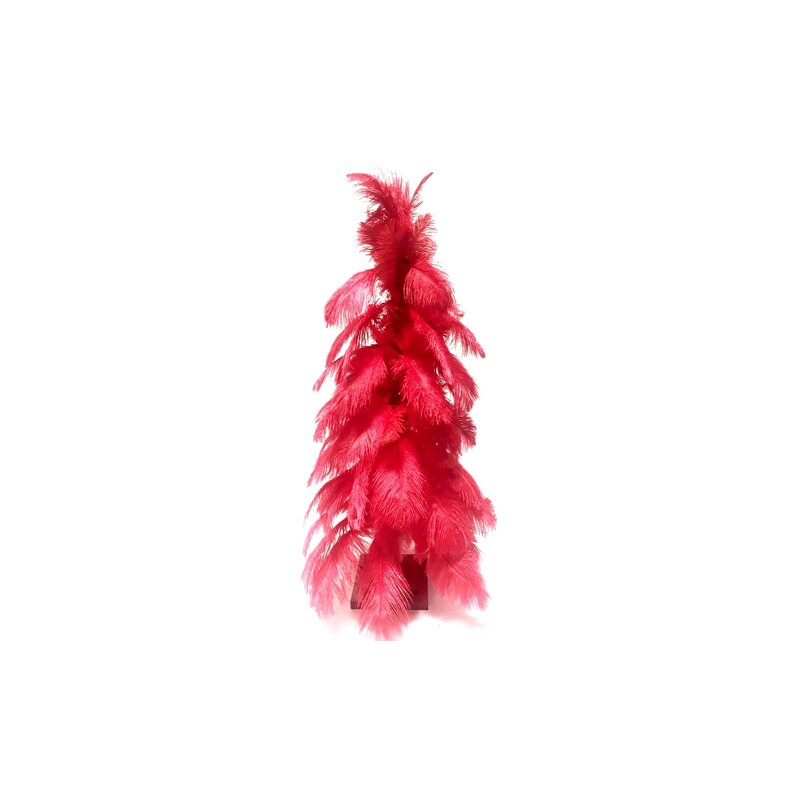 red artificial tree