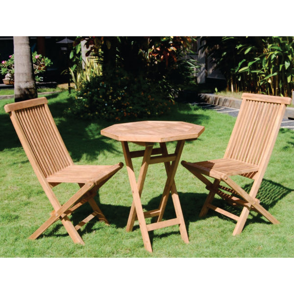 Vineyard 3 Piece Teak Dining Set by Bamboo54