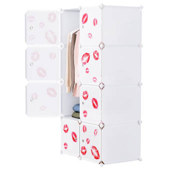 Rebrilliant Carney 29 5 W 8 Cube Diy Modular Cubby Shelving