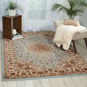 Ravens Blue/Ivory Area Rug