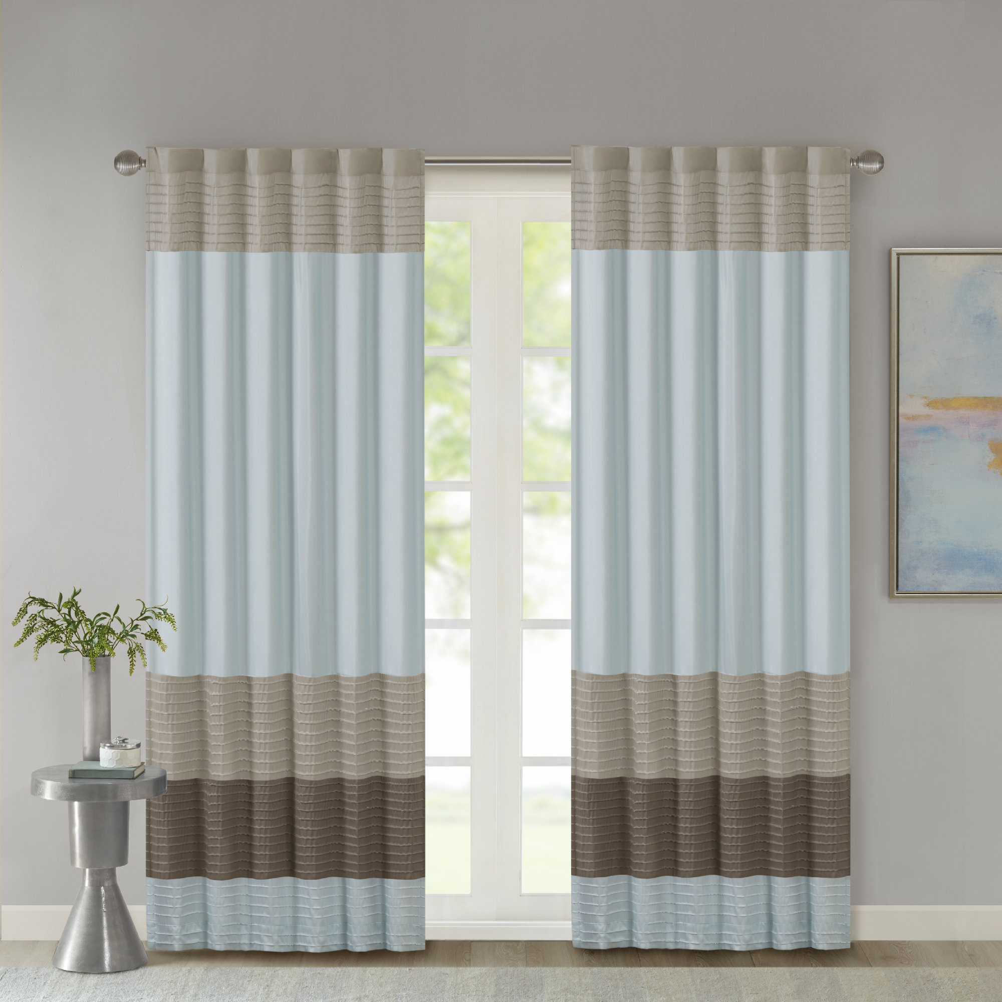 Andover Mills Liesel Striped Light Filtering Rod Pocket Single