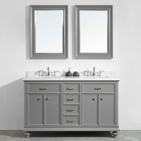 Weisner 60 Bathroom Vanity Set with Mirror by Alcott Hill