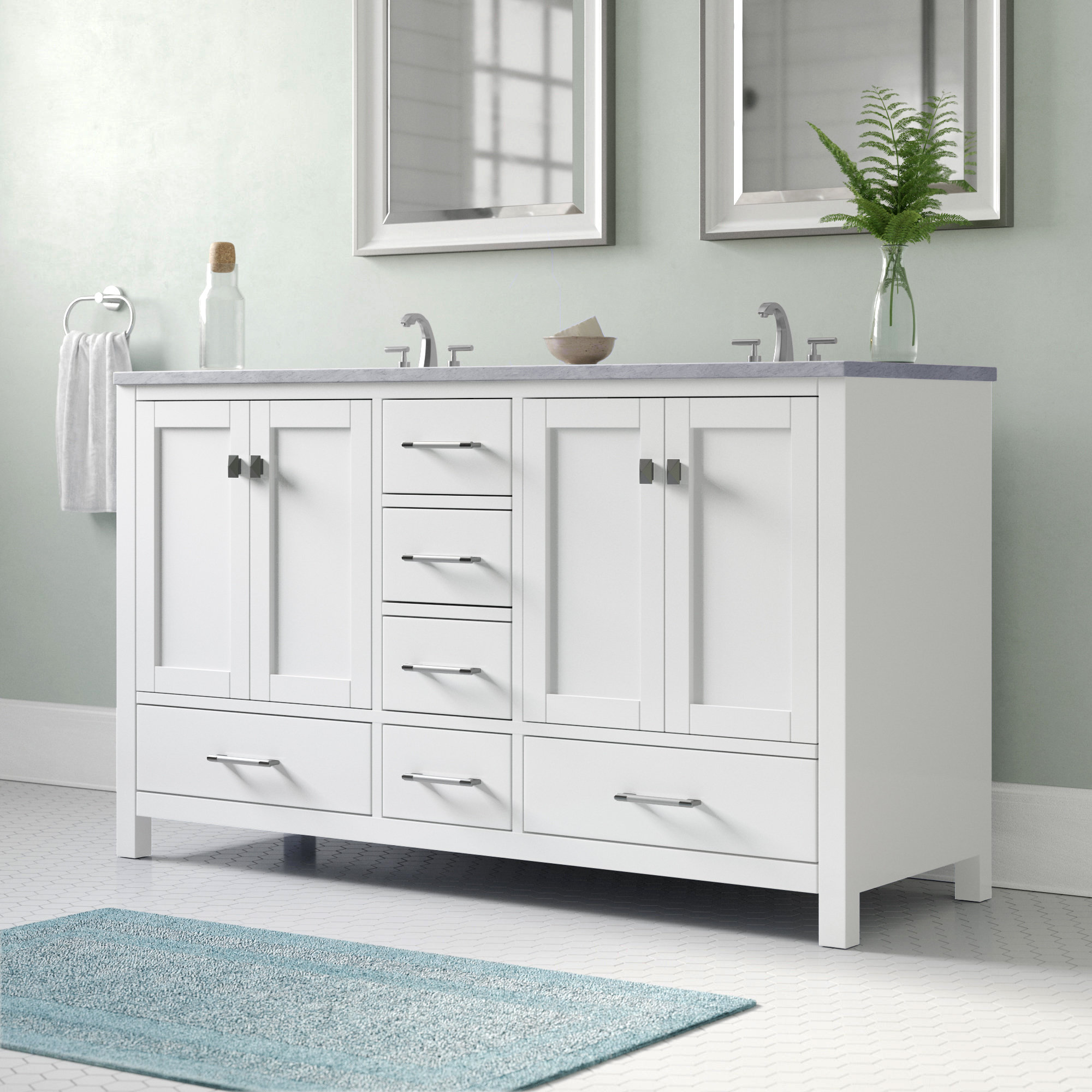 Laude Run Kazanovicz 60 Bathroom Vanity Base Only Reviews Wayfair Bathroom Vanity Base Only