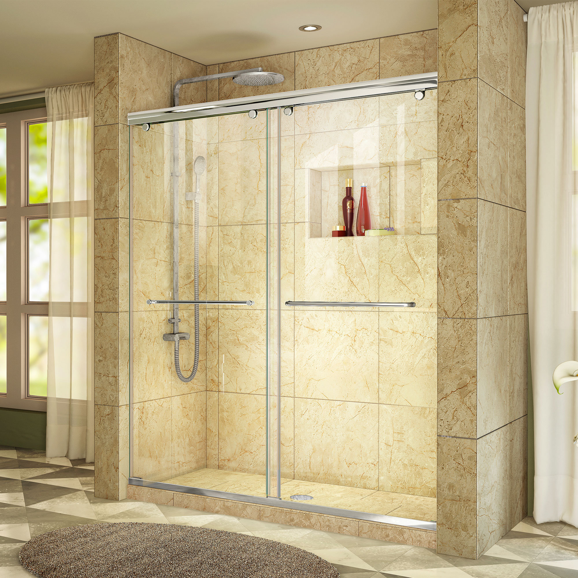 Dreamline Charisma 60 X 76 Bypass Semi Frameless Shower Door