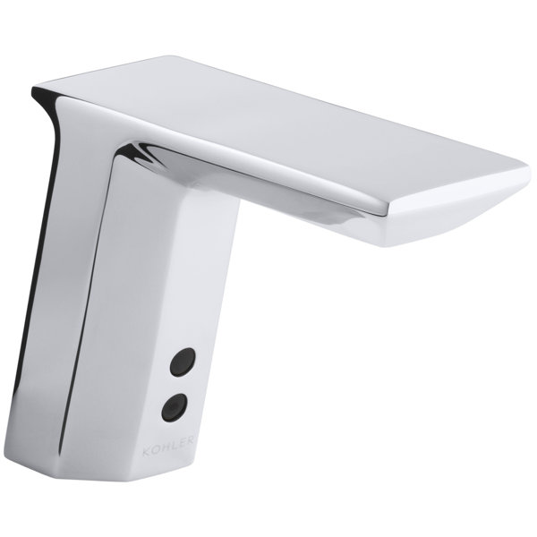 Geometric Single-Hole Touchless Dc-Powered Commercial Bathroom Sink Faucet with Insight Technology and 6-3/4 Spout by Kohler