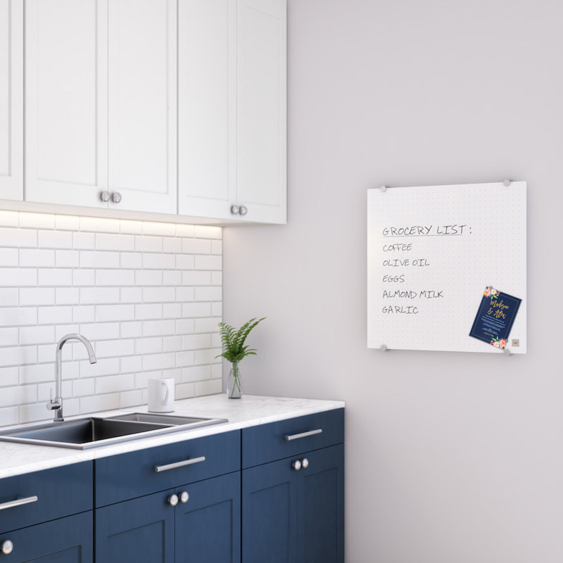 Tabi The Dot Grid Wall Mounted Whiteboard Magnetic Board Wayfair