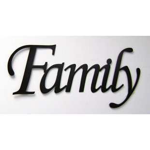Metal Word Signs Wayfair Family Word Sign Wall Decor