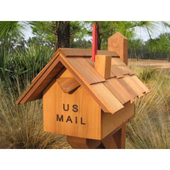 Wilray Designs Large Chimney Flag Post Mounted Mailbox Wayfair
