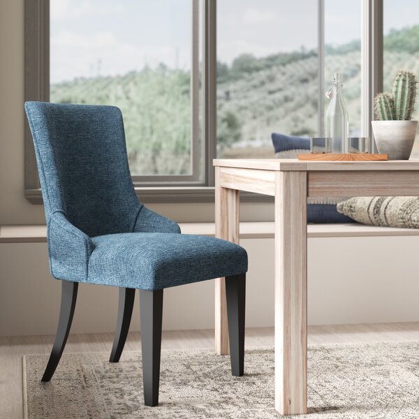 Fincastle Upholstered Dining Chair In Blue (Set Of 2) By Wrought Studio