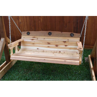 Millwood Pines Tryston Texas Star Porch Swing Wayfair