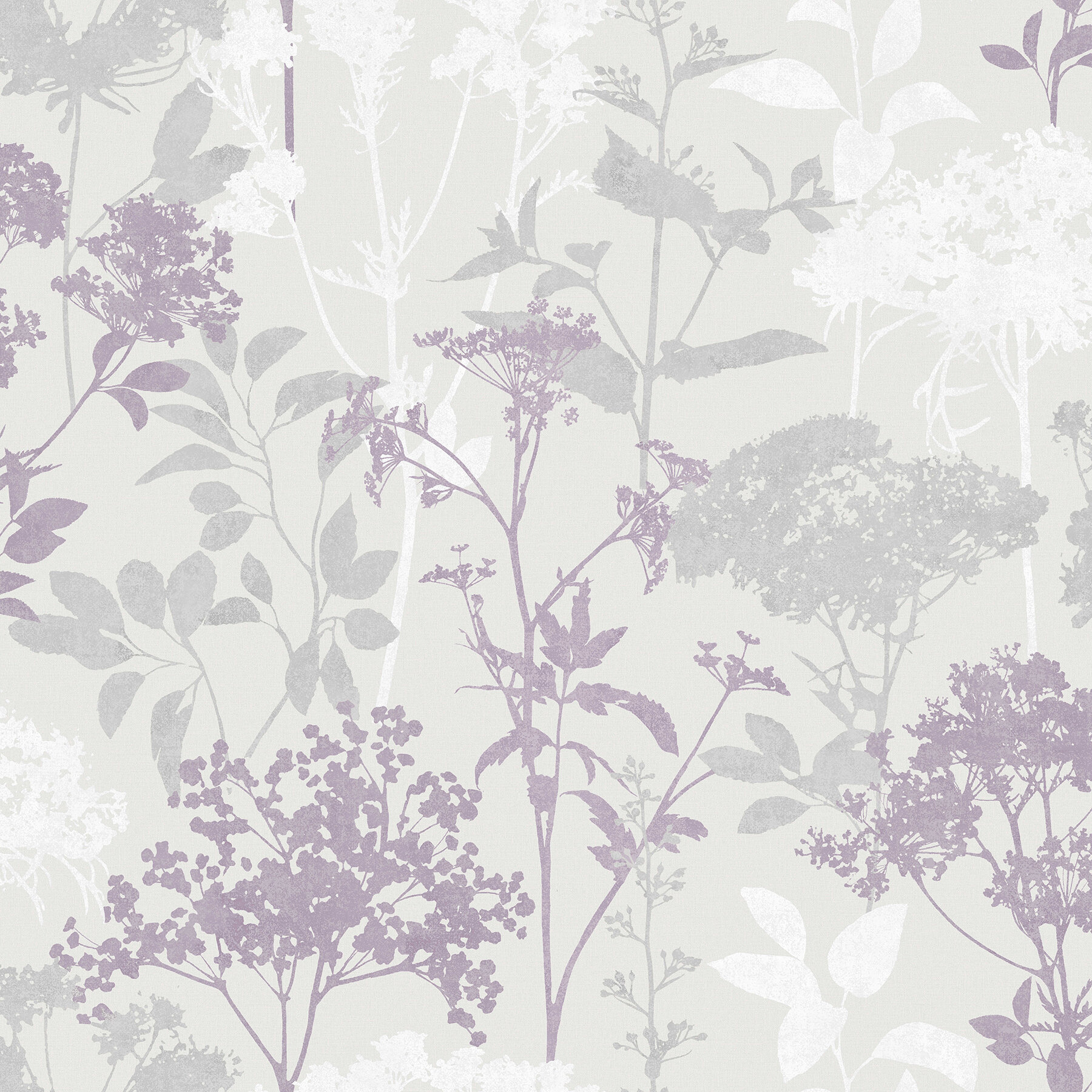 Grey Floral Lavender Vintage Background Wallpaper