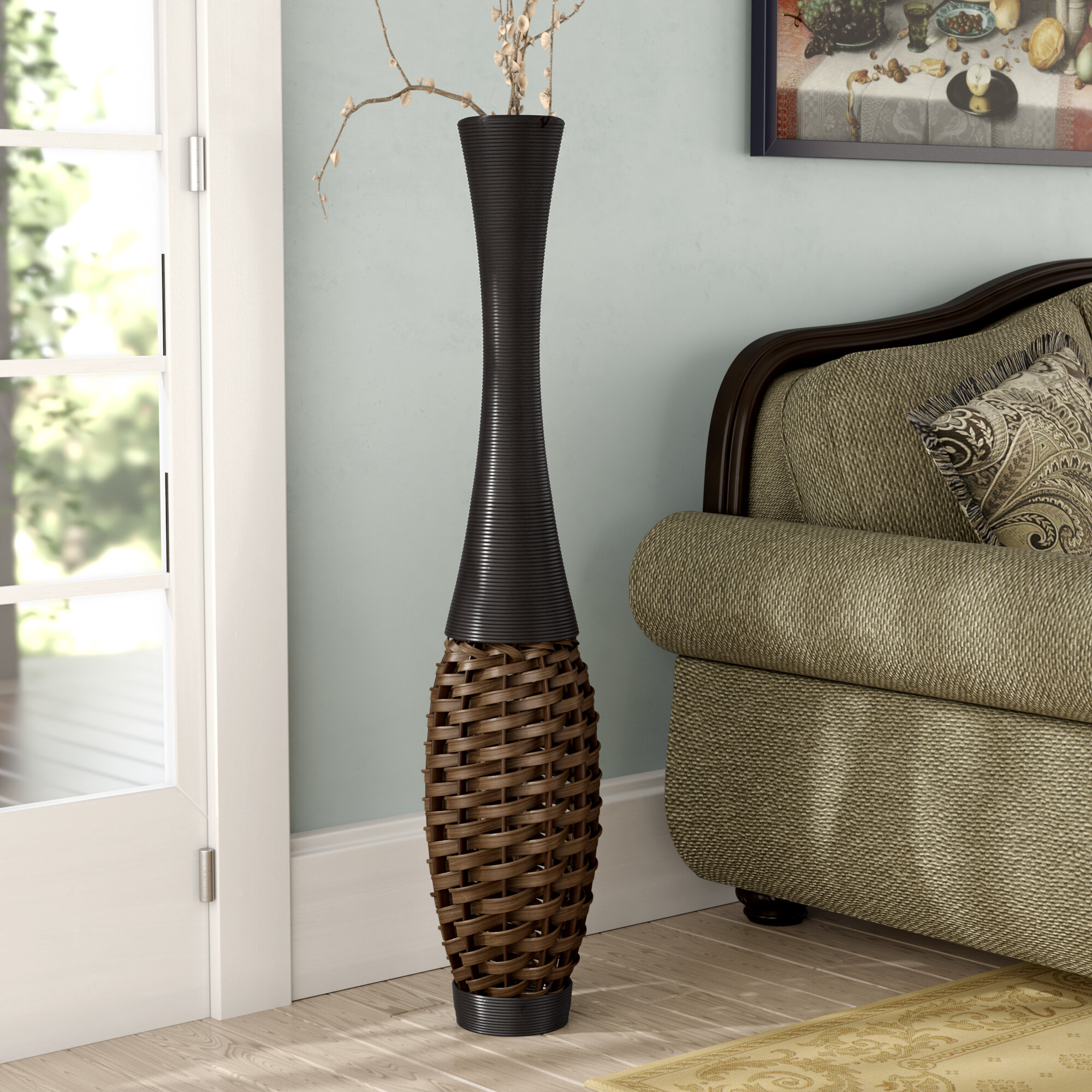 Bay Isle Home Chesterland Brown Floor Vase Reviews Wayfair