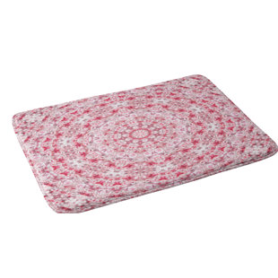Blush Pink Bathroom Rug Wayfair Lisa Argyropoulos Boho Blush Kaleido Bath Rug