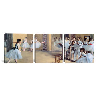 Trademark Art Harlequin And Columbine By Edgar Degas Painting