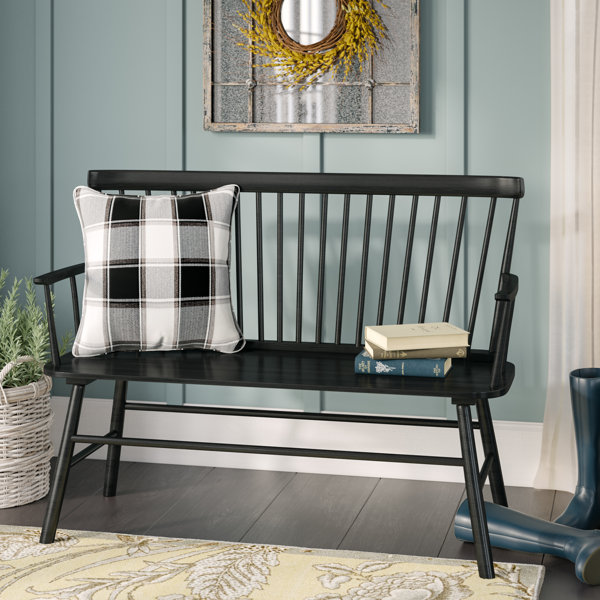 Carnany Lower Wood Bench by Laurel Foundry Modern