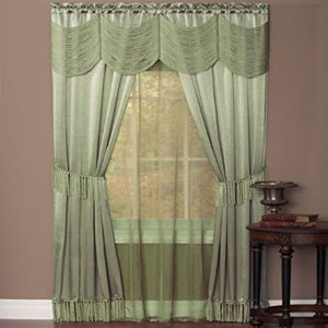 Dante Solid Semi-Sheer Rod Pocket Single Curtain Panel