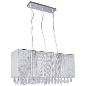 Portofino 3-Light Crystal Kitchen Island Pendant